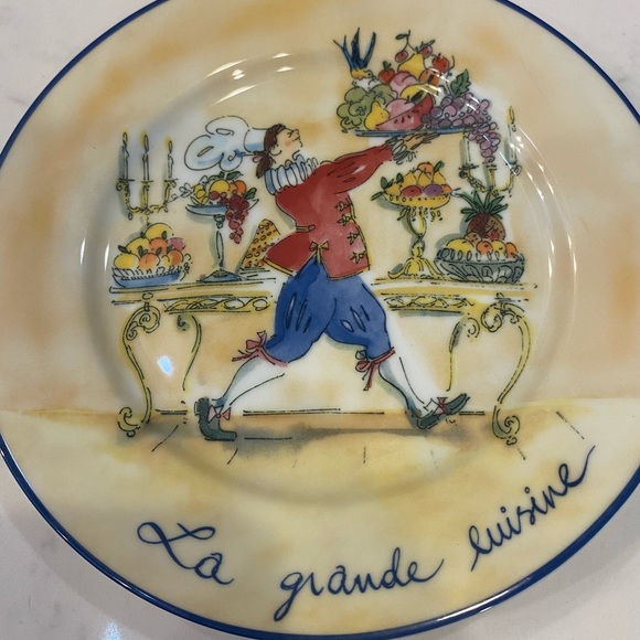 William Sonoma, French chef, cooking salad, dessert plates - Picture 2 of 11